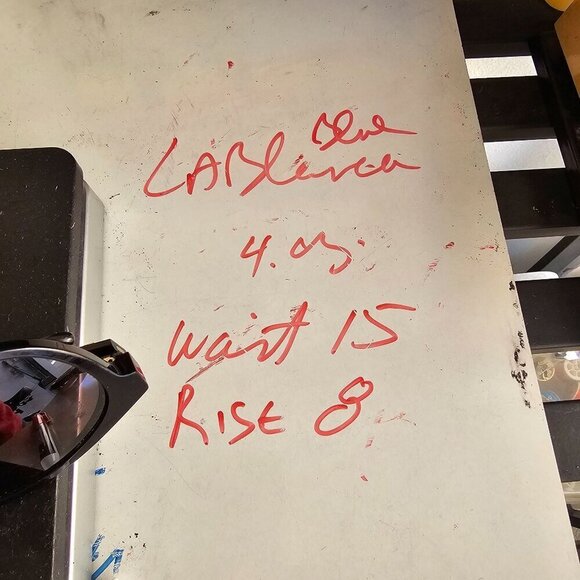 La Blanca Blue Palm Leaf Bikini Bottom Size M Ruched Detail 28 Waist NWT - Picture 7 of 11